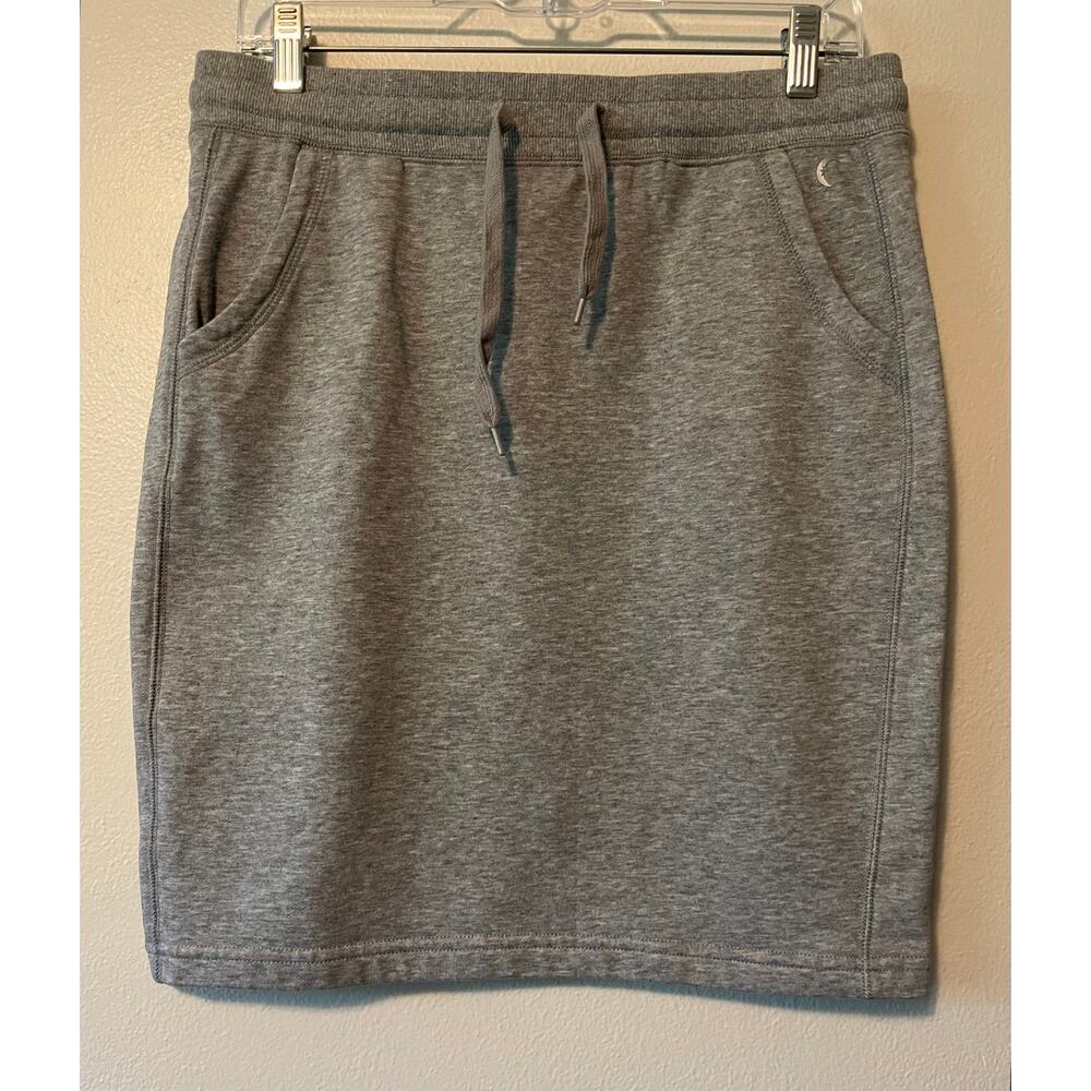Zyia Active Take Me Everywhere Pencil Skirt Women's Large Gray Drawstring Pocket